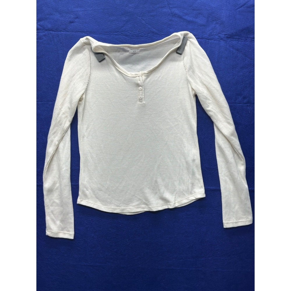 [Gorpcore] Girls Abercrombie‎ Kids Henley Top 15/16 Cream